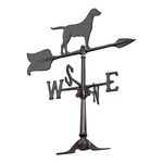 24 in. Retriever Weathervane Black