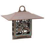 Nuthatch Suet Bird Feeder Copper Verdigris