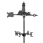 30 in. Lighthouse Weathervane Black